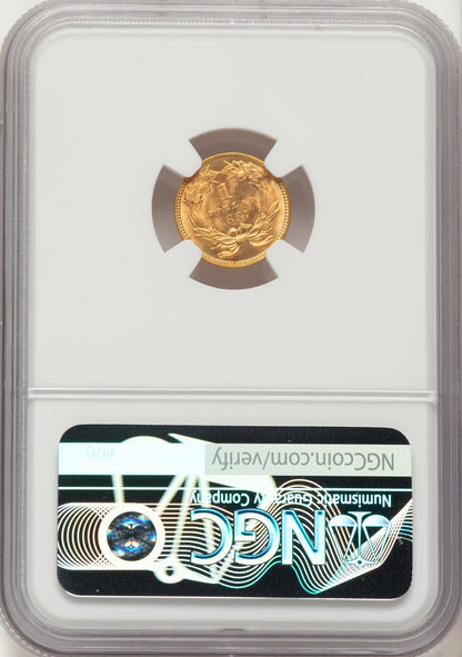 1887 G$1 CAC Gold Dollar NGC MS67