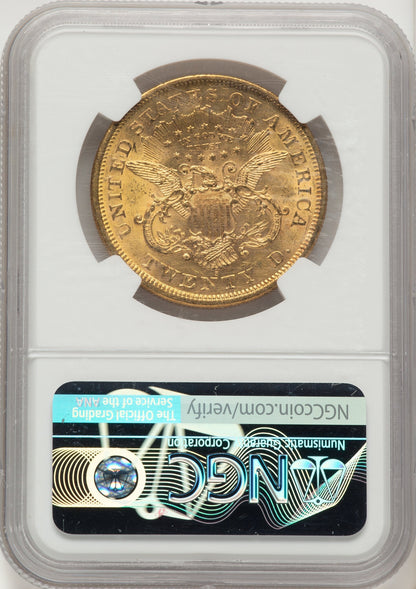 1875-S $20 Liberty Double Eagle NGC MS61