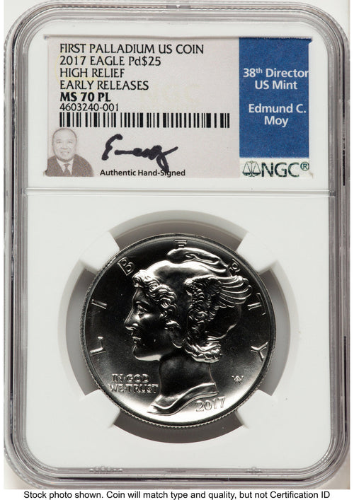 2017 Palladium Eagle 1 oz PL ER NGC MS70 Ed Moy