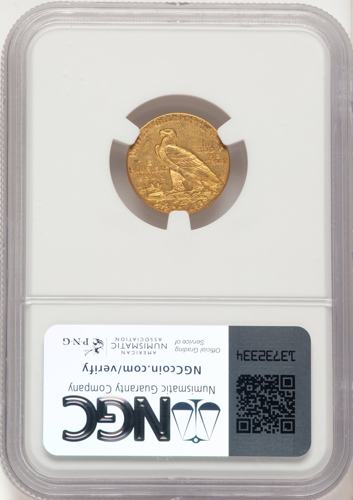 1913 $2.50 Indian Quarter Eagle NGC MS62