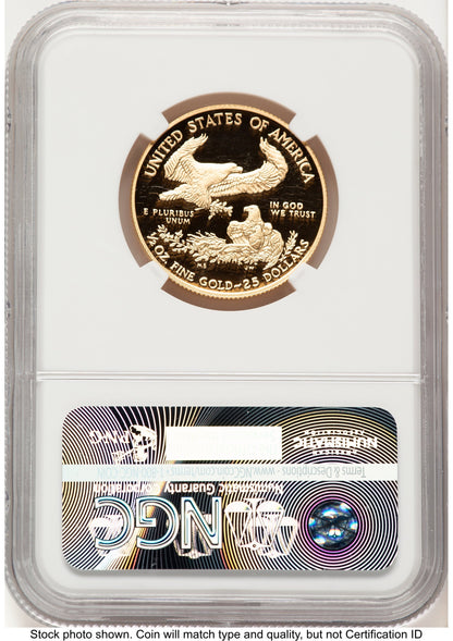 2016-W Proof Gold Eagle 1/2 oz NGC PF70 Ed Moy