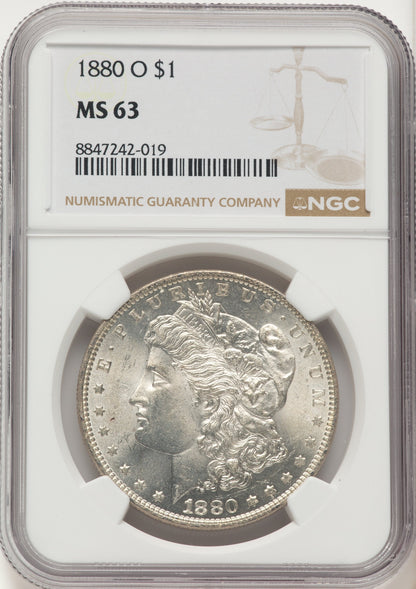 1880-O Morgan Dollar NGC MS63