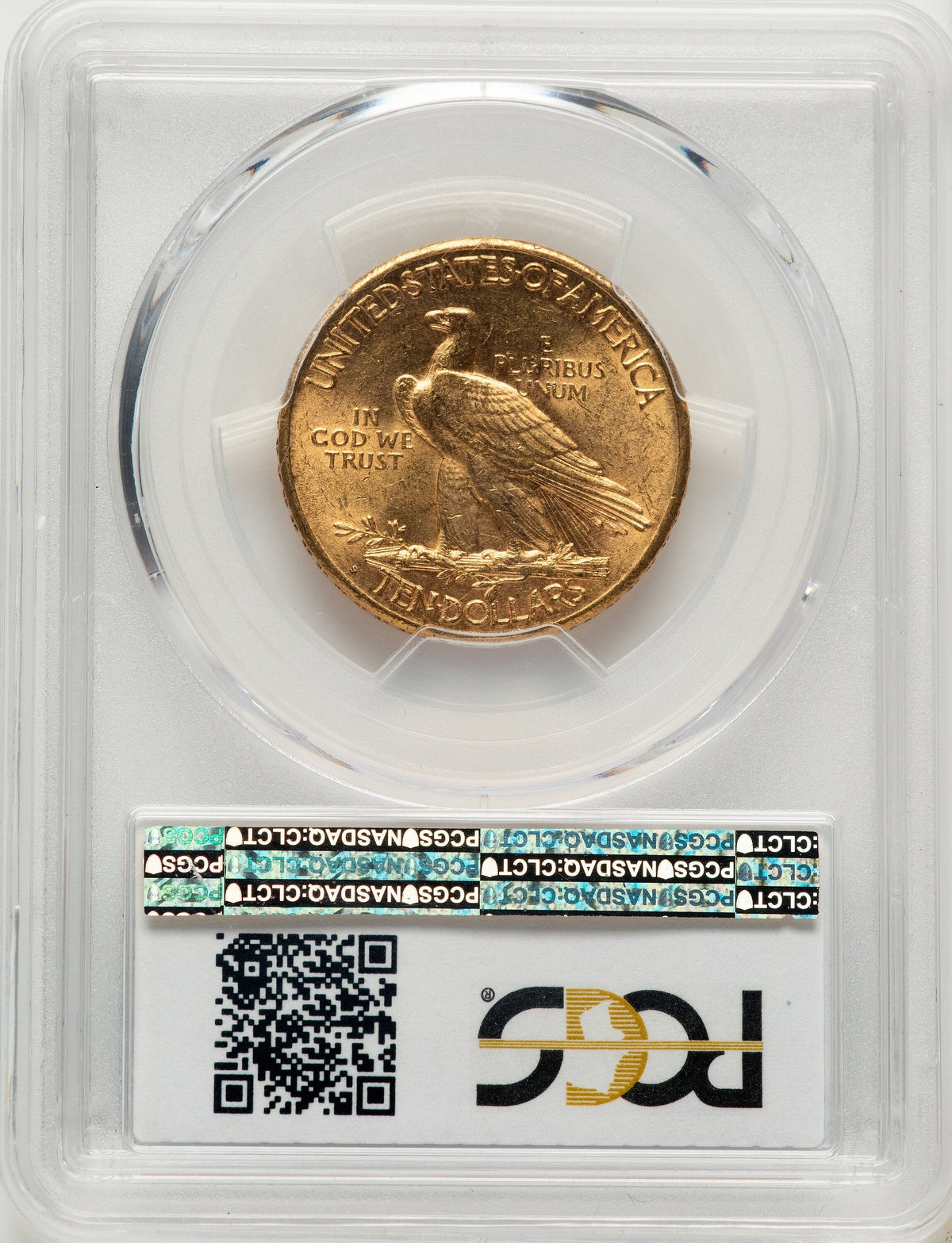 1915-S $10 Blue Gradient Indian Eagle PCGS MS62