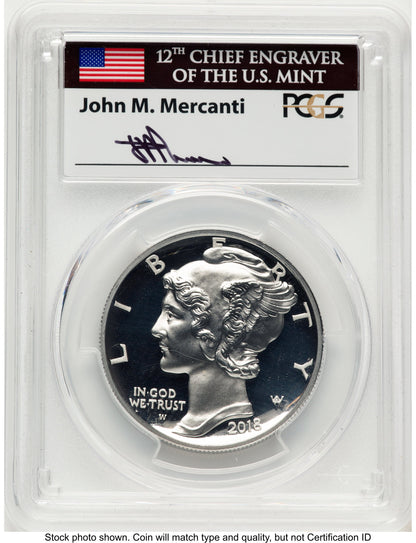 2018-W Palladium Eagle 1 oz FDI John PCGS PR70 Mercanti