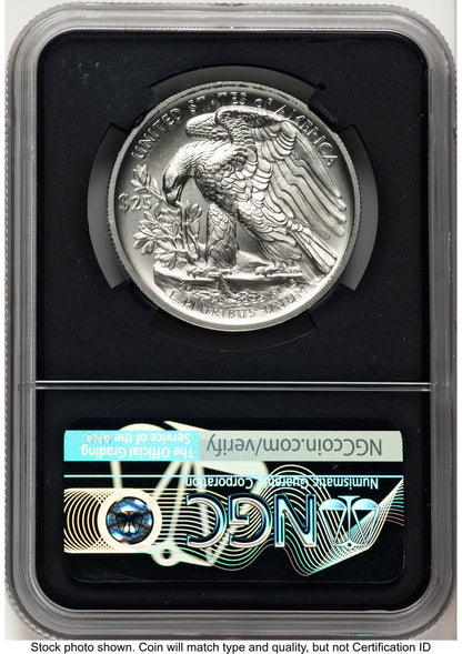 2020-W Palladium Eagle 1 oz Burnished FDI John NGC MS70 Mercanti