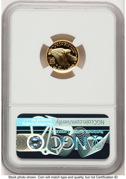2018-W G$10 American Liberty High Relief Bunting Flag NGC PF70