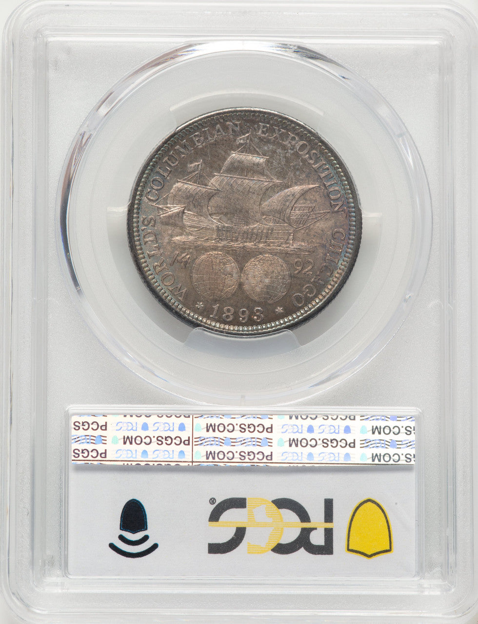 1893 50C COLUMBIAN CAC Commemorative Silver PCGS MS66
