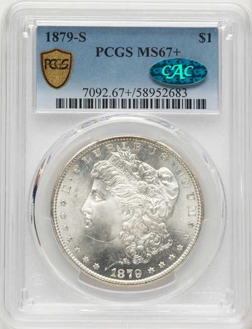 1879-S CAC Morgan Dollar PCGS MS67+