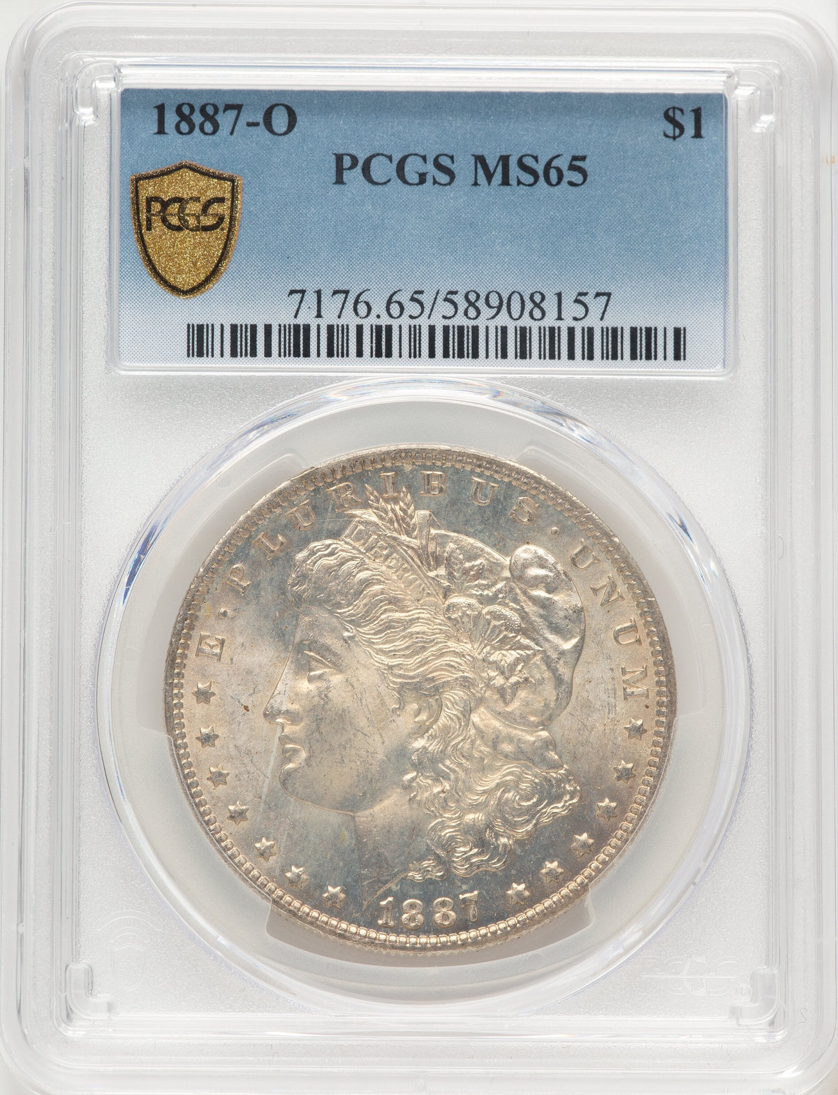 1887-O Morgan Dollar PCGS MS65