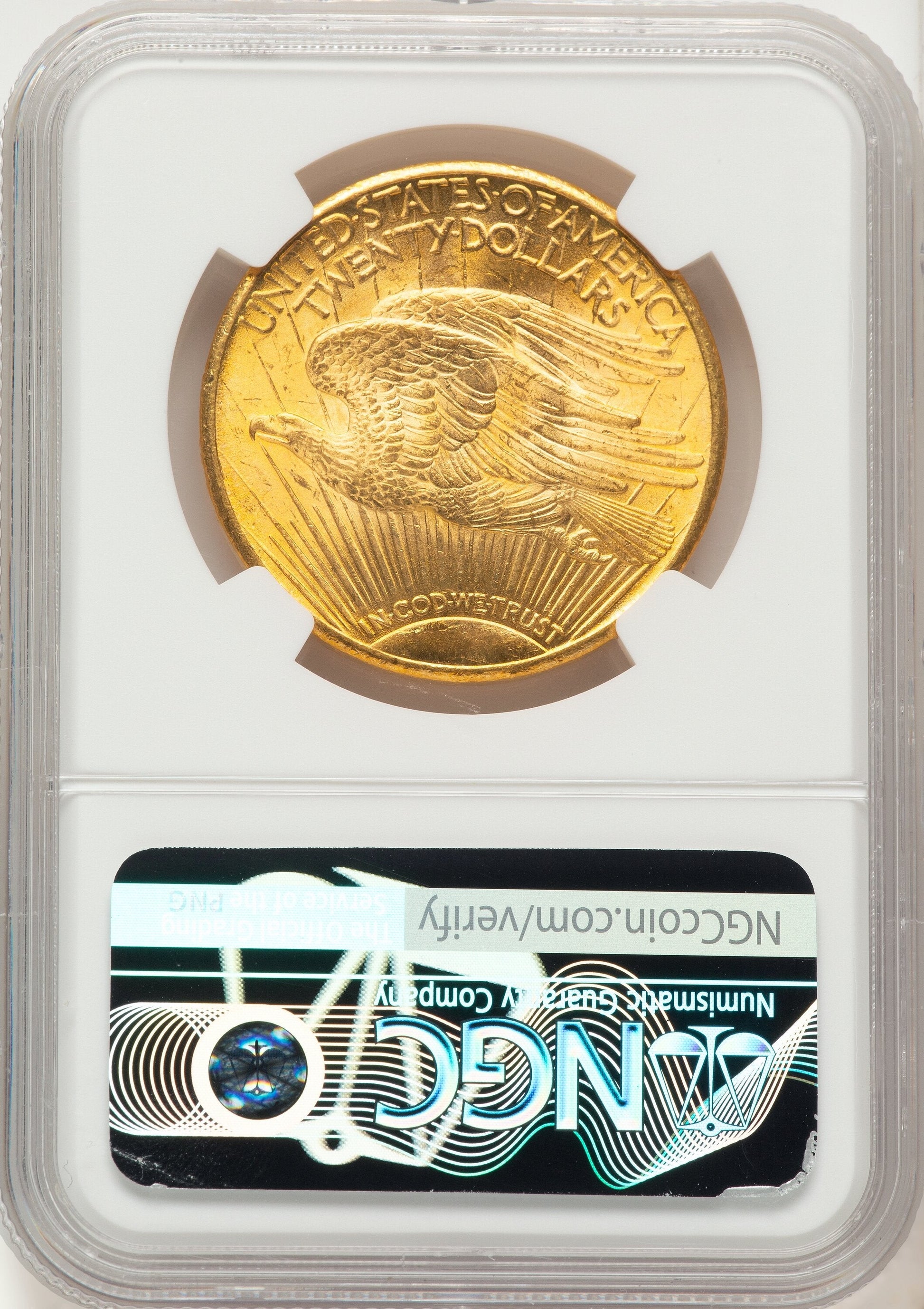 1925 $20 Saint-Gaudens Double Eagle NGC MS66+