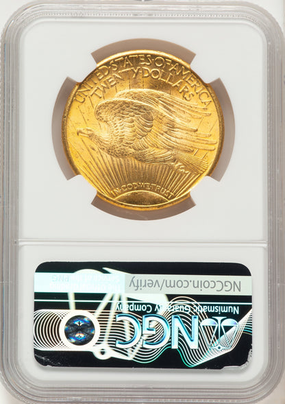 1925 $20 Saint-Gaudens Double Eagle NGC MS66+