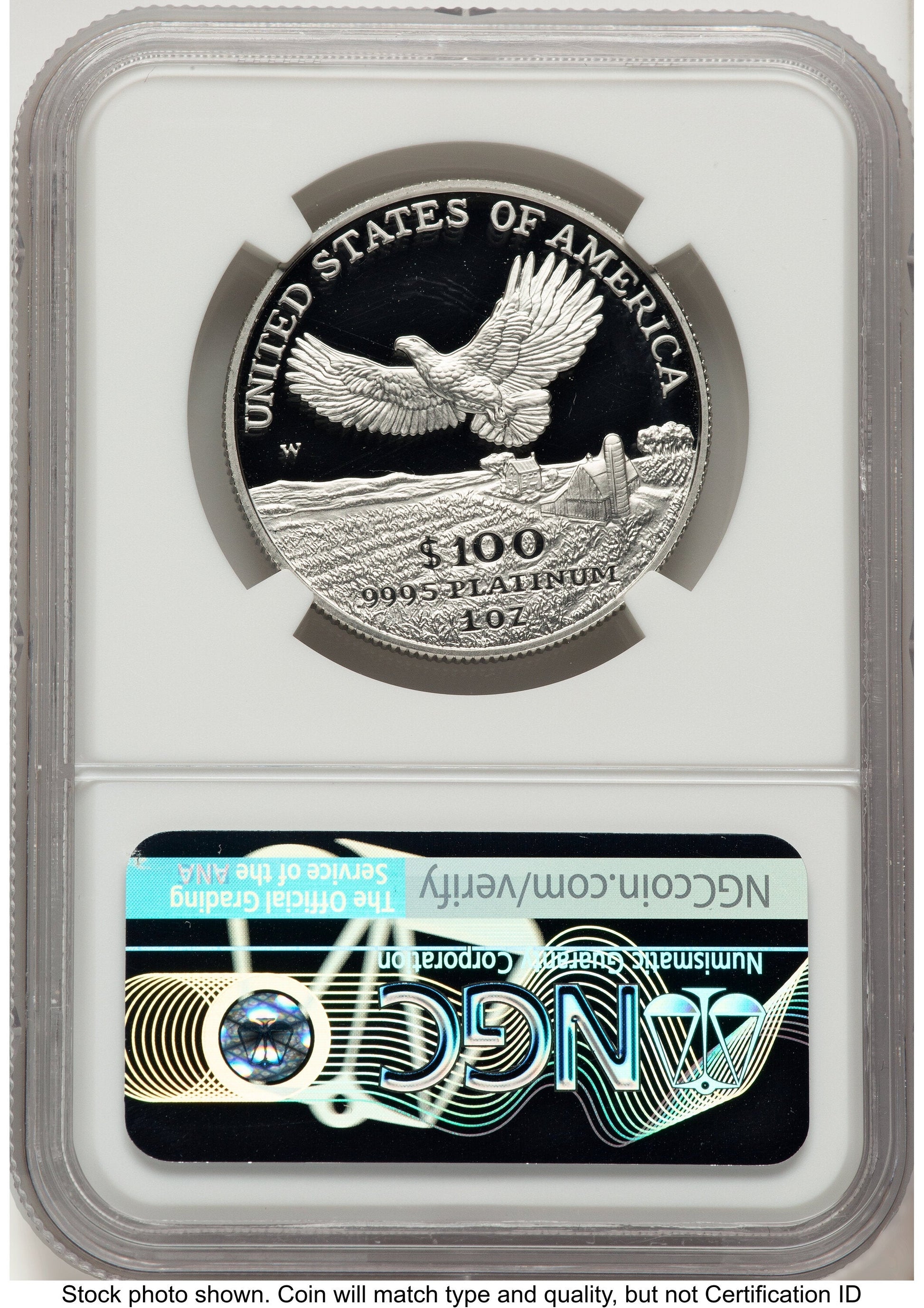 2000-W Proof Platinum Eagle 1 oz Don Everhart NGC PF70