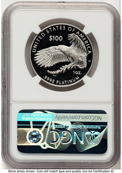 2023-W Proof Platinum Eagle 1 oz Don Everhart NGC PF70