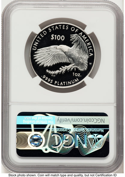 2021-W Proof Platinum Eagle 1 oz Don Everhart NGC PF70