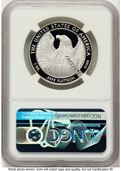2007-W Proof Platinum Eagle 1 oz Don Everhart NGC PF70
