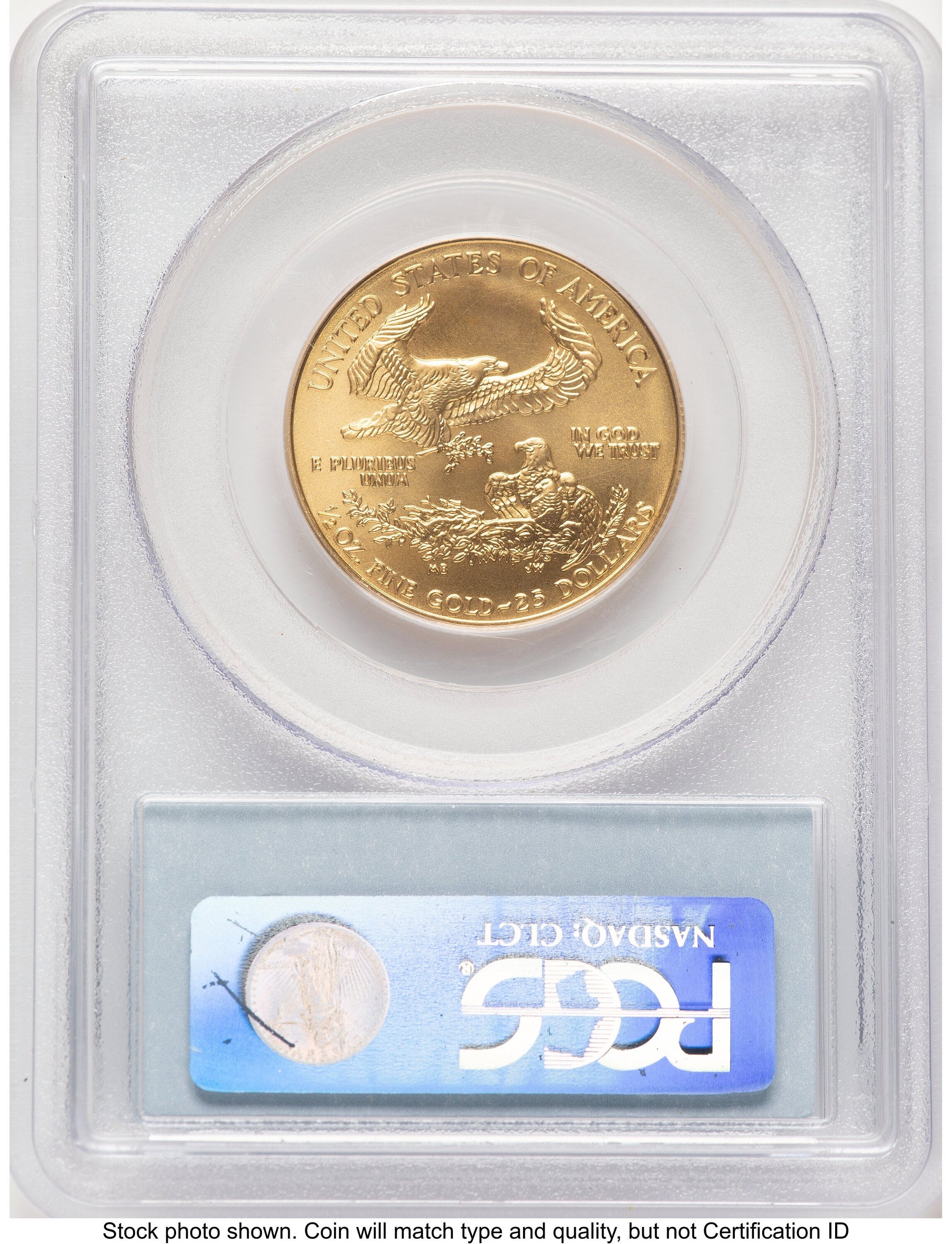 2006-W Burnished Gold Eagle 1/2 oz Blue Label PCGS MS70