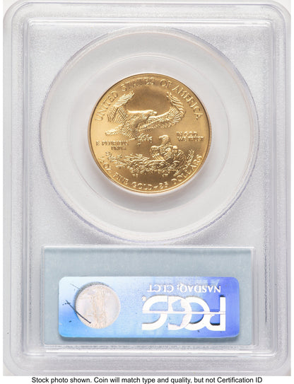 2006-W Burnished Gold Eagle 1/2 oz Blue Label PCGS MS70
