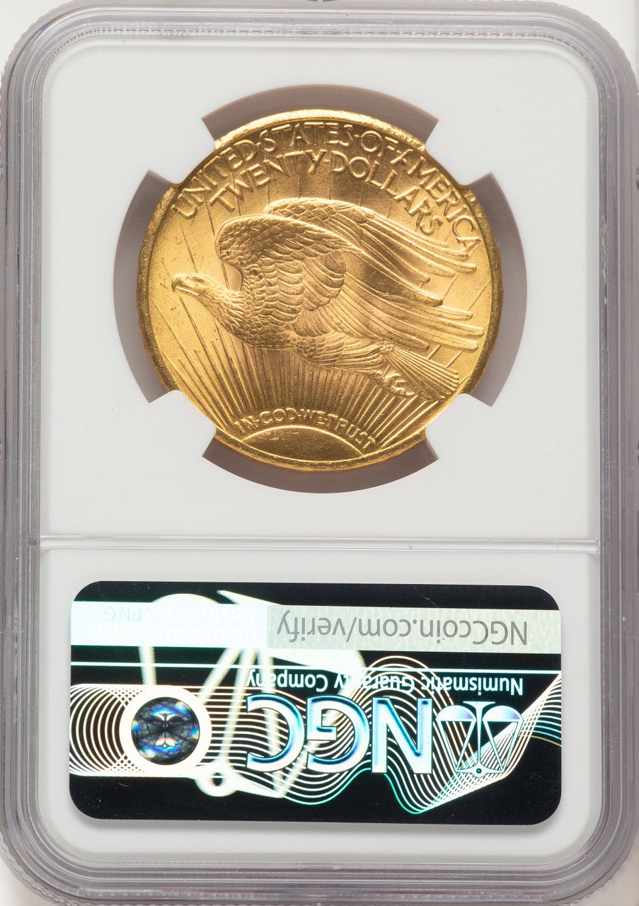 1928 $20 Saint-Gaudens Double Eagle NGC MS66+