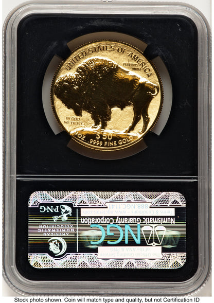 2013-W Reverse Proof Gold Buffalo 1 oz Bison Label NGC PF70