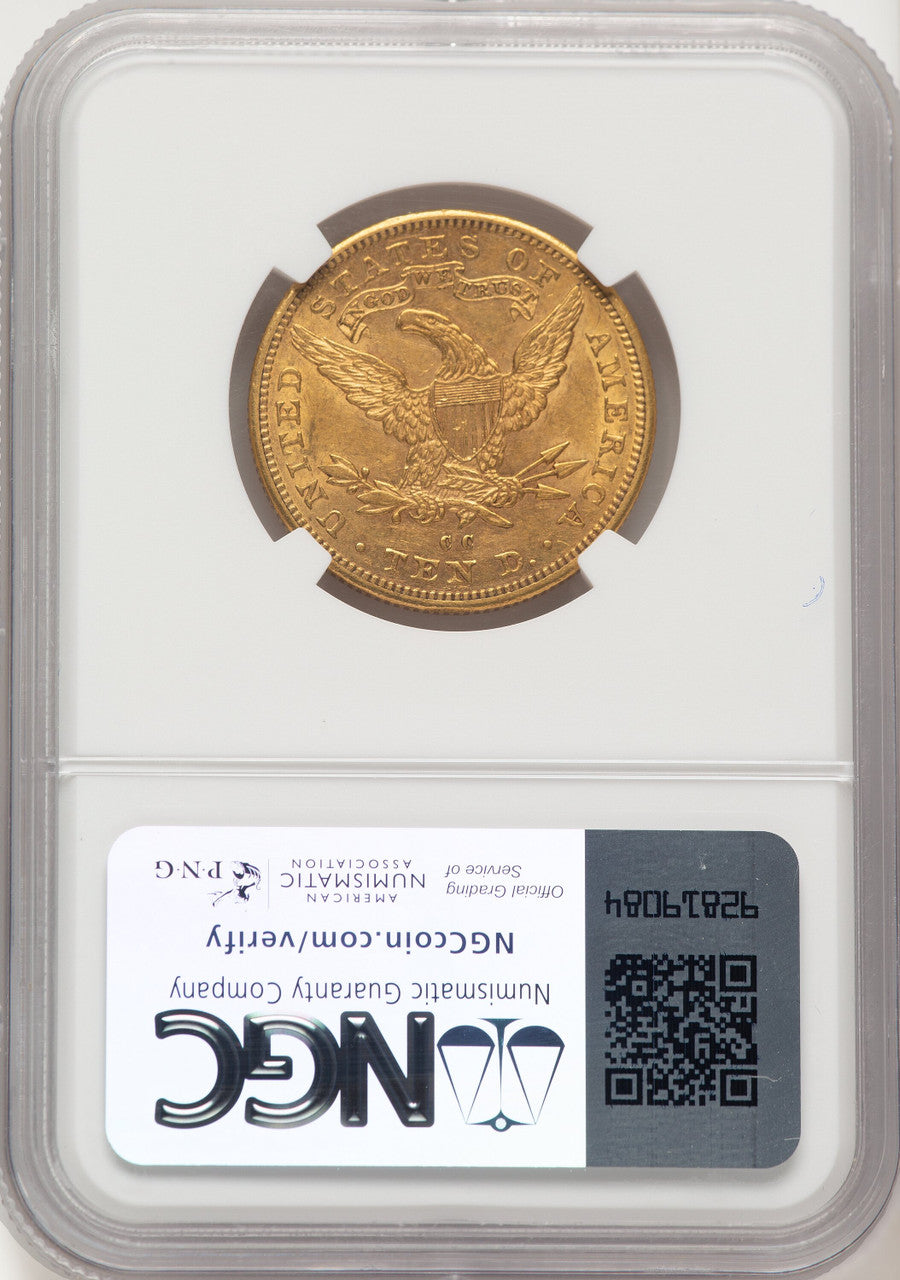 1893-CC $10 Liberty Eagle NGC AU58