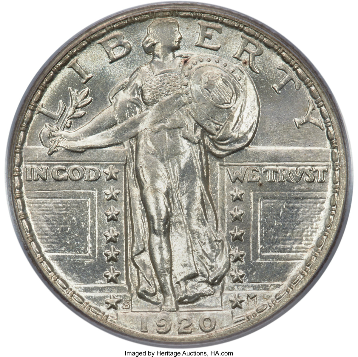 1920-S 25C Standing Liberty Quarter PCGS MS65