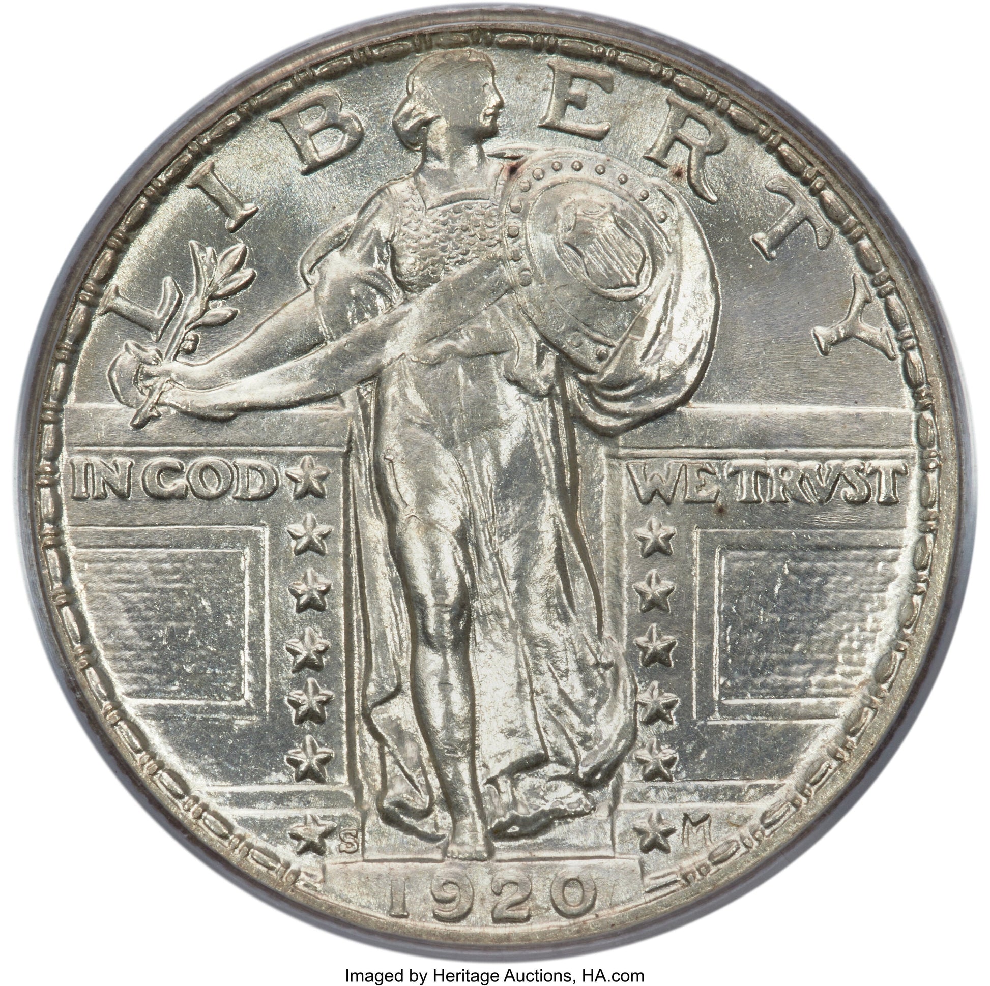 1920-S 25C Standing Liberty Quarter PCGS MS65