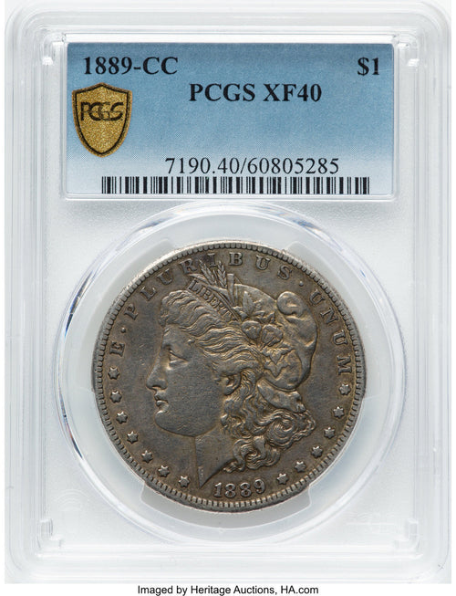 1889-CC Morgan Dollar PCGS XF40