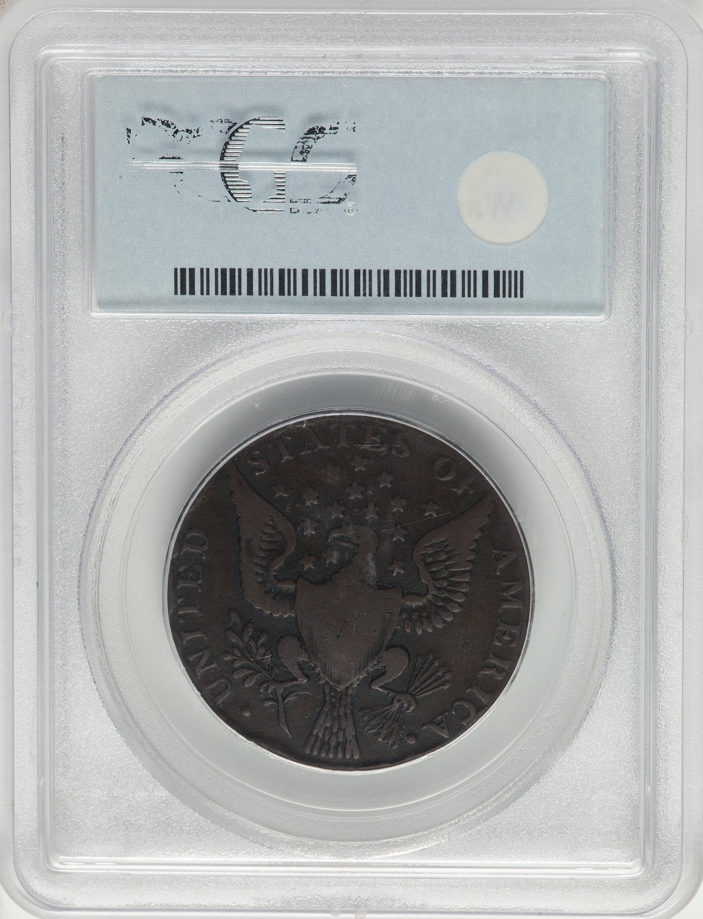 1792 Washington Getz Pattern Cent Small Eagle Copper BN Colonials PCGS F12