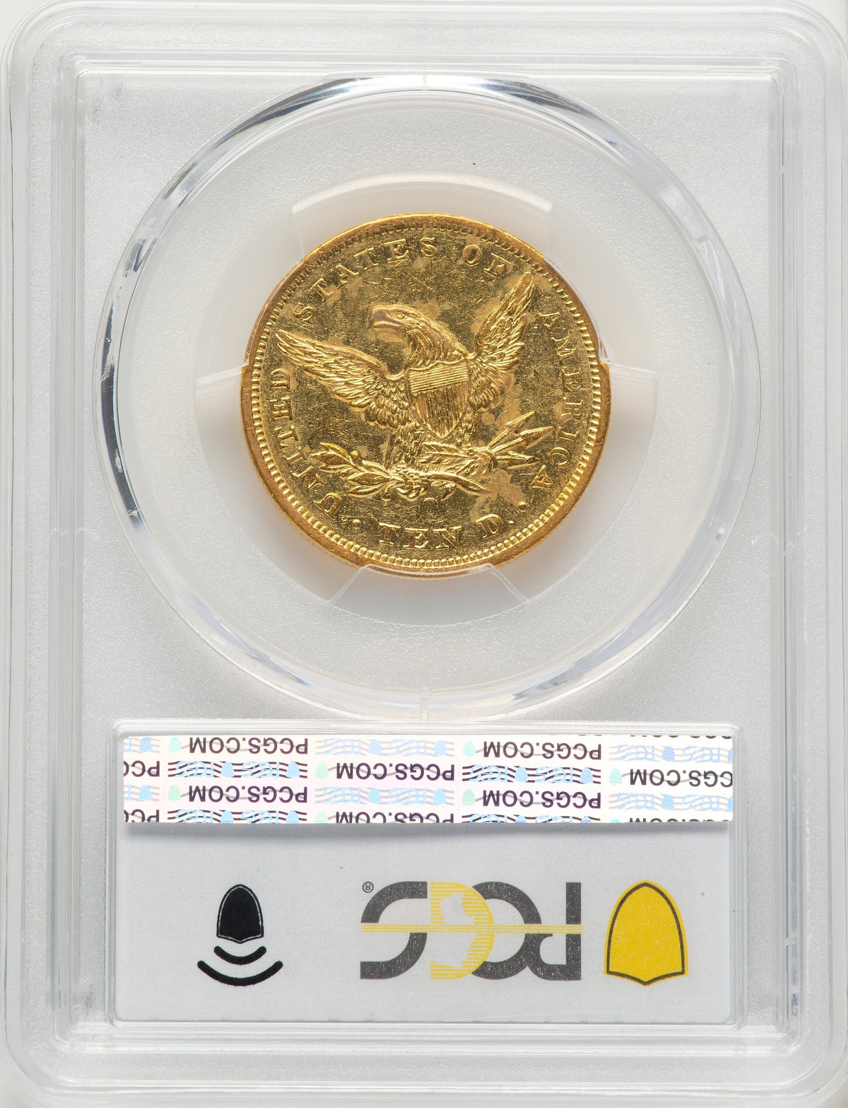 1855-O $10 Liberty Eagle PCGS AU50