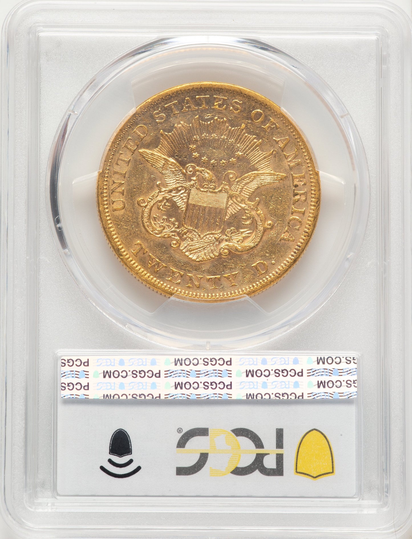 1859 $20 Liberty Double Eagle PCGS AU53