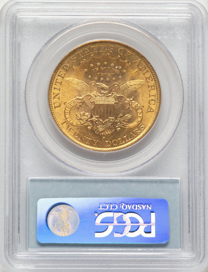 1899-S $20 Blue Label Liberty Double Eagle PCGS MS62