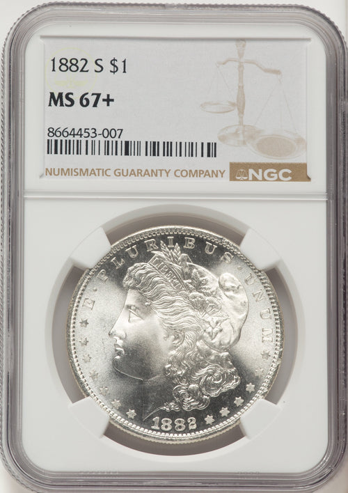 1882-S Morgan Dollar NGC MS67+