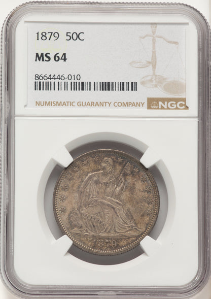 1879 50C Seated Half Dollar NGC MS64