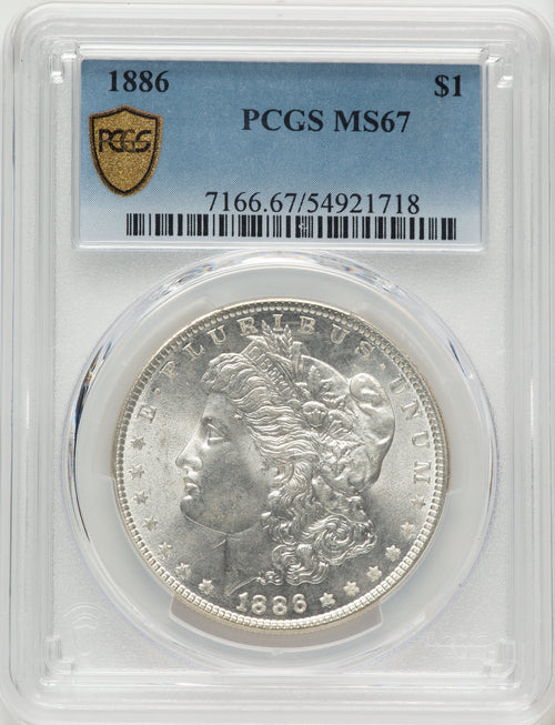 1886 Morgan Dollar PCGS MS67