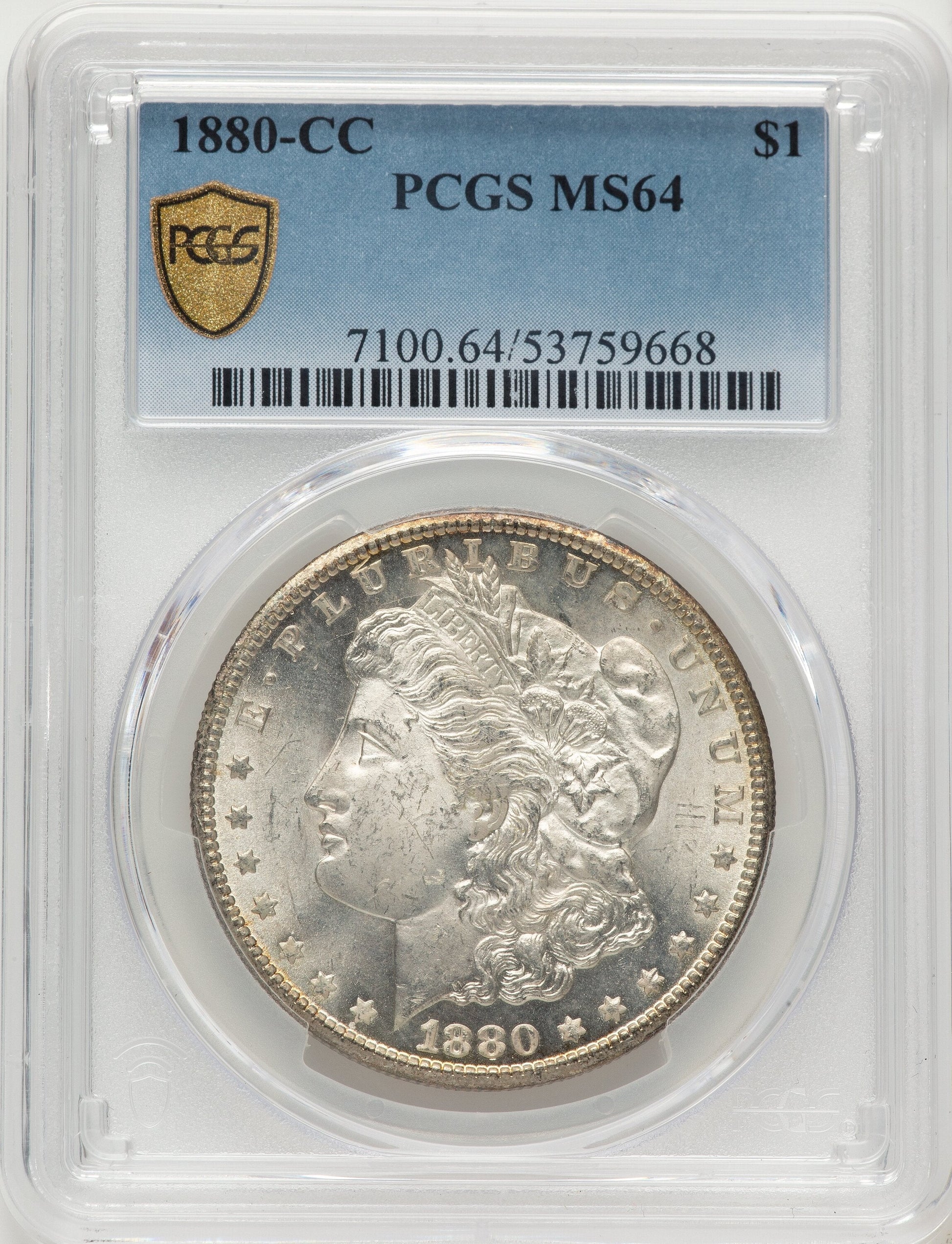 1880-CC Morgan Dollar PCGS MS64