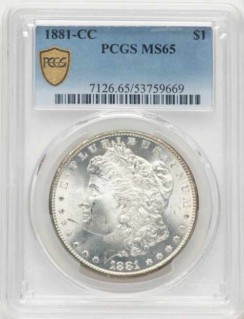 1881-CC Morgan Dollar PCGS MS65