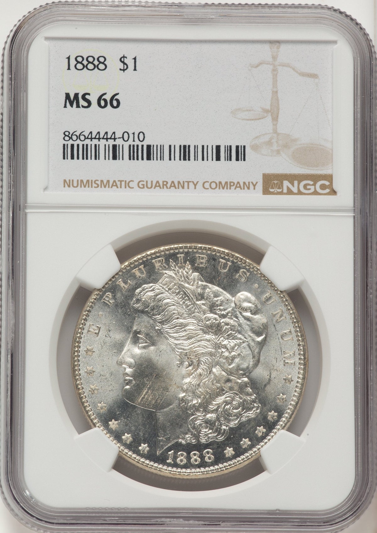 1888 Morgan Dollar NGC MS66