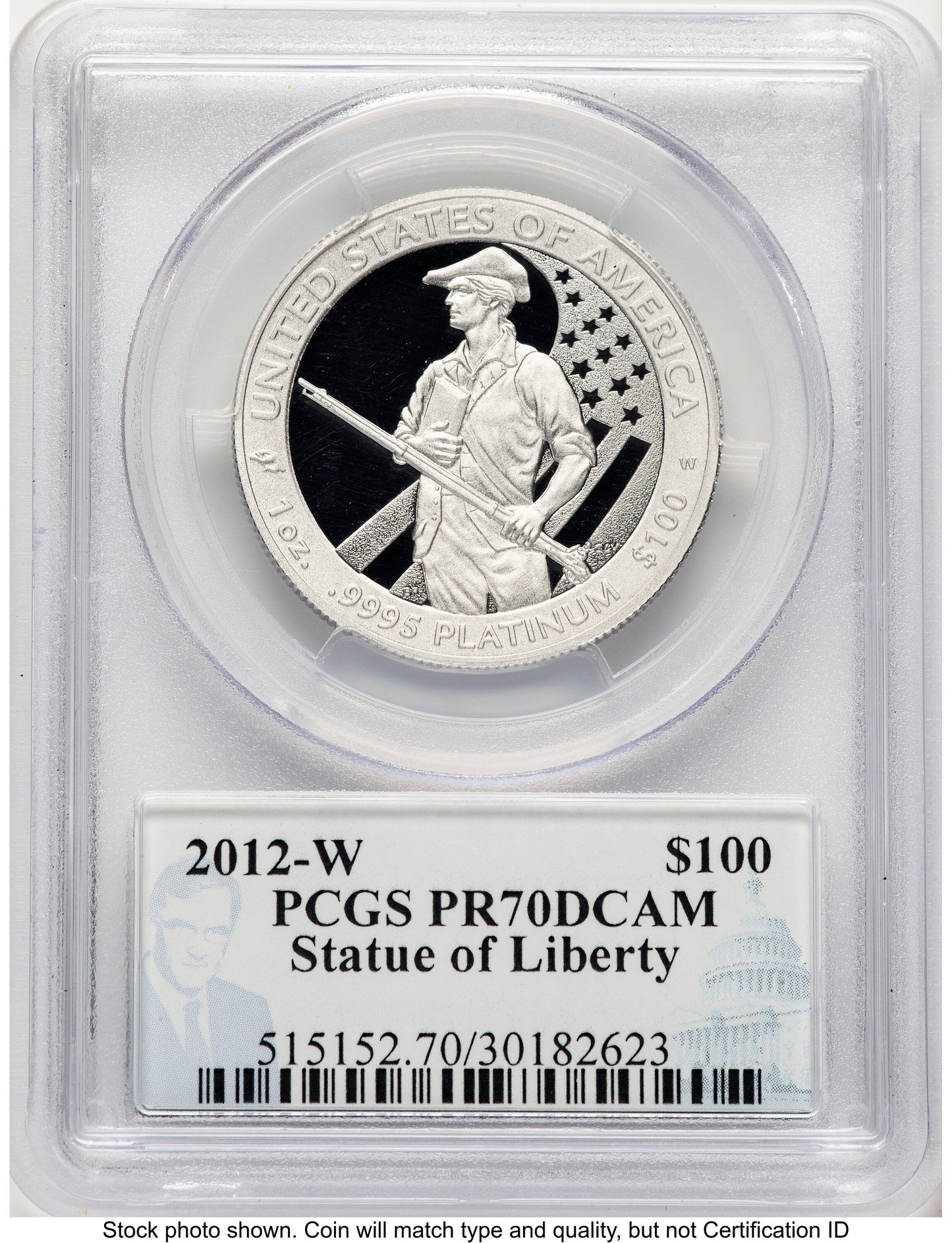 2012-W Proof Platinum Eagle 1 oz Philip Diehl PCGS PR70