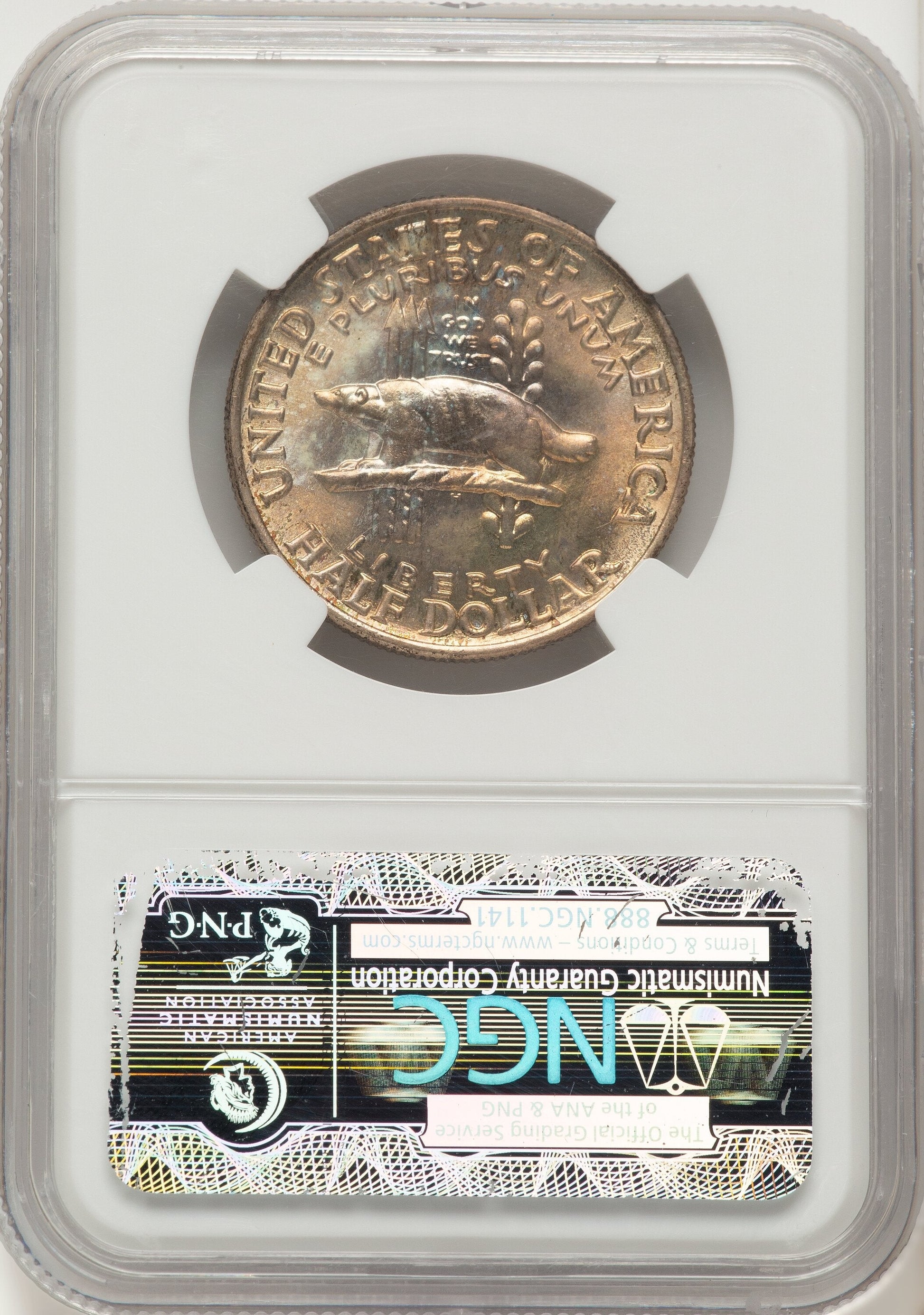 1936 50C Wisconsin Commemorative Silver NGC MS67