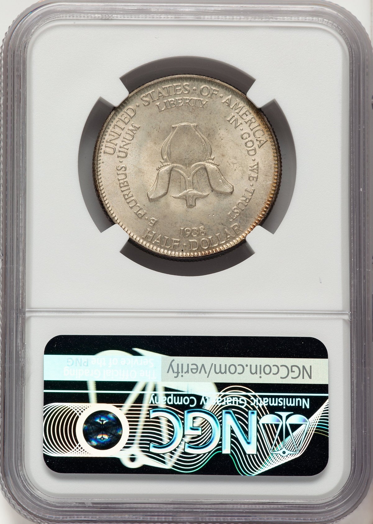 1938 50C New Rochelle Commemorative Silver NGC MS67