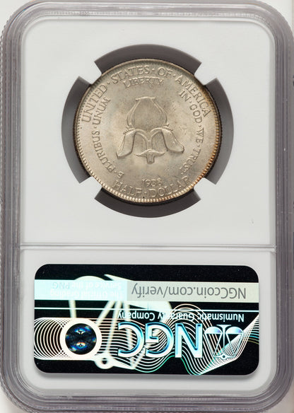 1938 50C New Rochelle Commemorative Silver NGC MS67