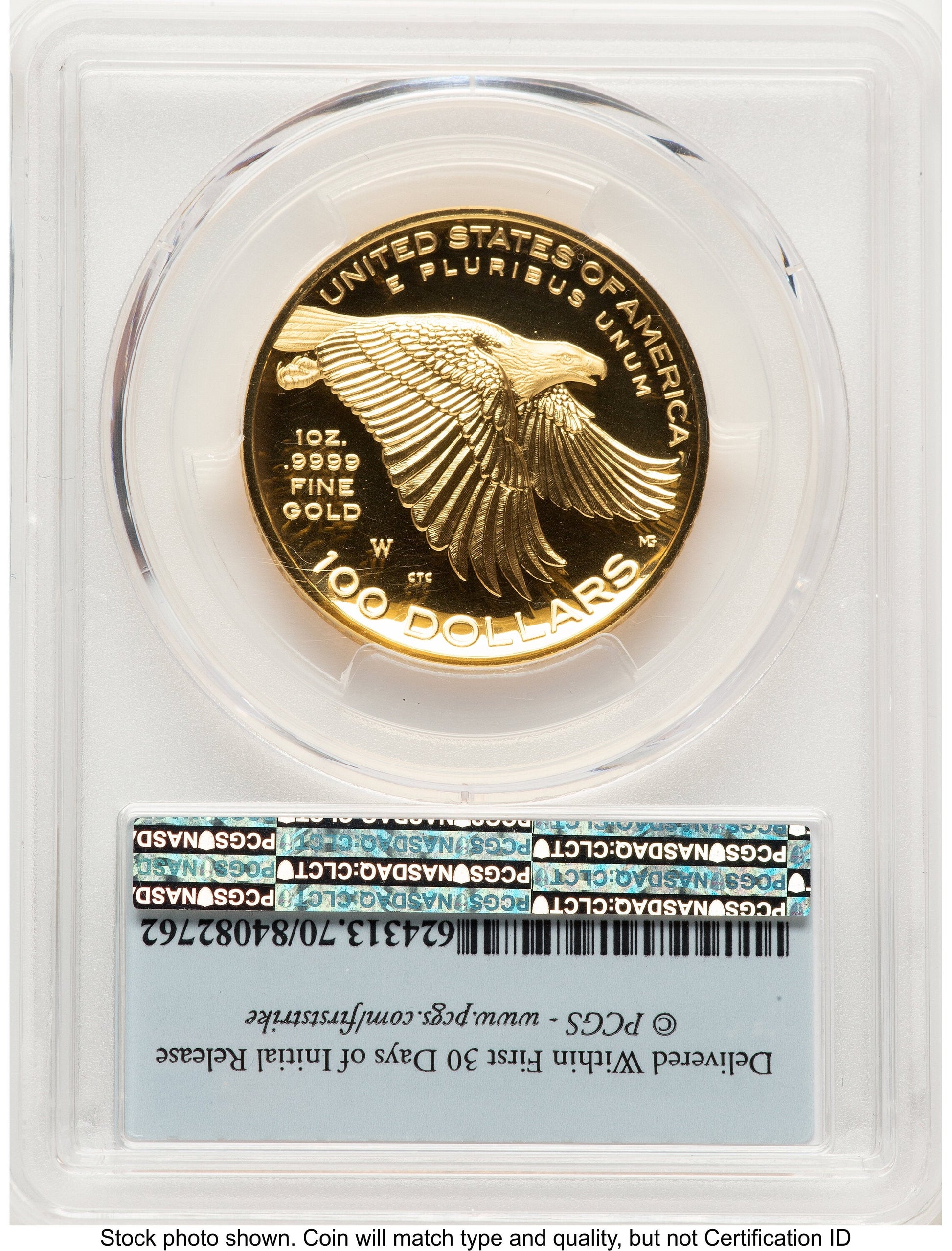 2017-W G$100 American Liberty High Relief 1.00 oz FDI FS Flag PCGS PR70