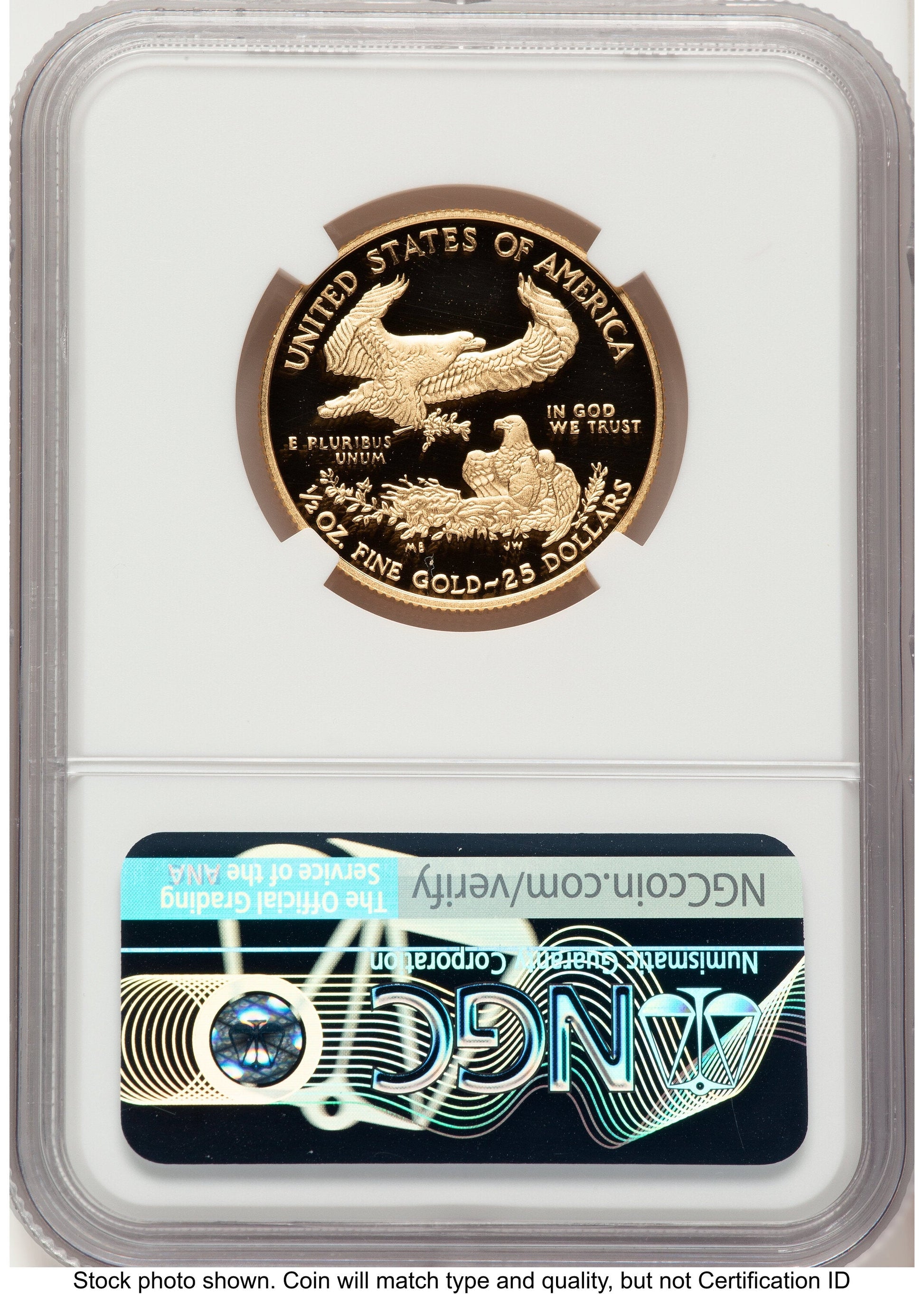 2020-W Proof Gold Eagle 1/2 oz Reagan Bust Art NGC PF70