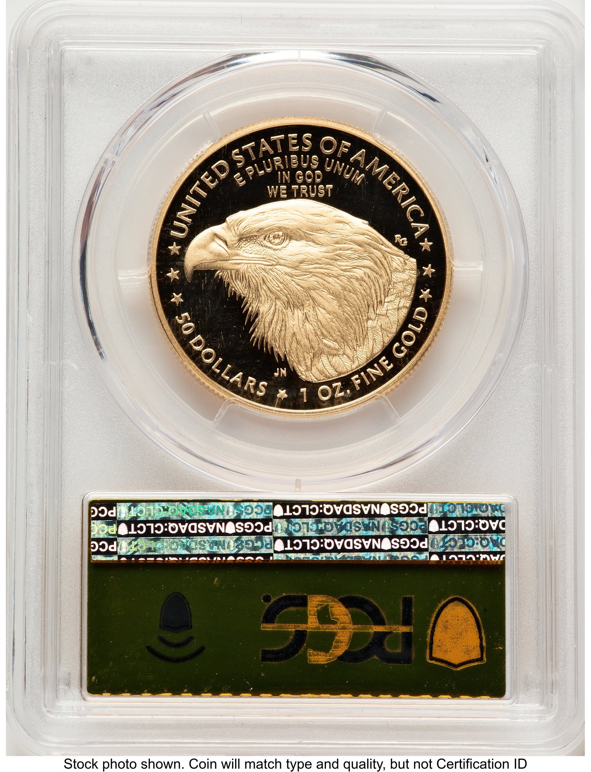 2021-W Type 2 Proof Gold Eagle 1 oz FDI Gold Foil PCGS PR70