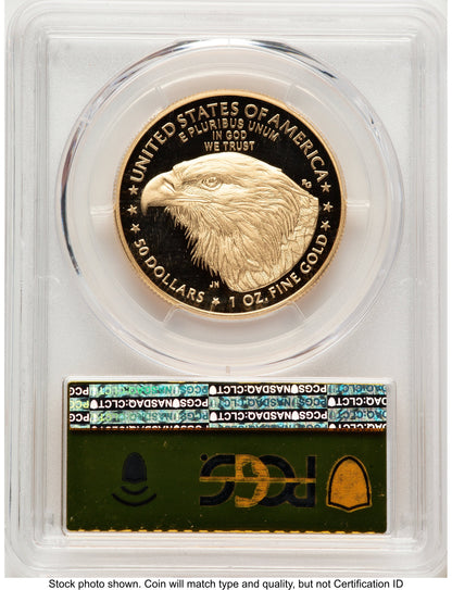 2021-W Type 2 Proof Gold Eagle 1 oz FDI Gold Foil PCGS PR70