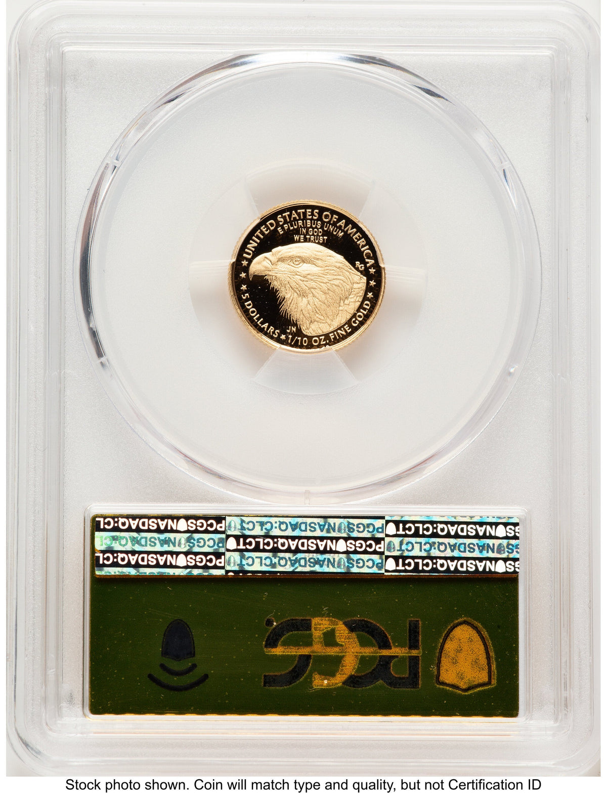 2021-W Type 2 Proof Gold Eagle 1/10 oz FDI Gold Foil PCGS PR70