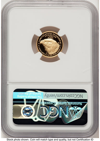 2022-W Proof Gold Eagle 1/10 oz AR Standard NGC PF70