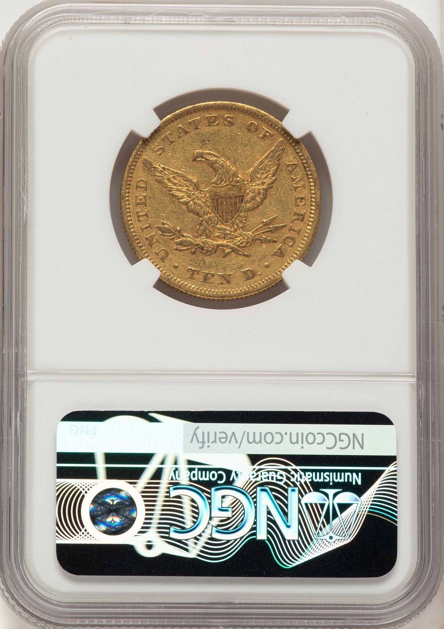 1861 $10 Liberty Eagle NGC AU53