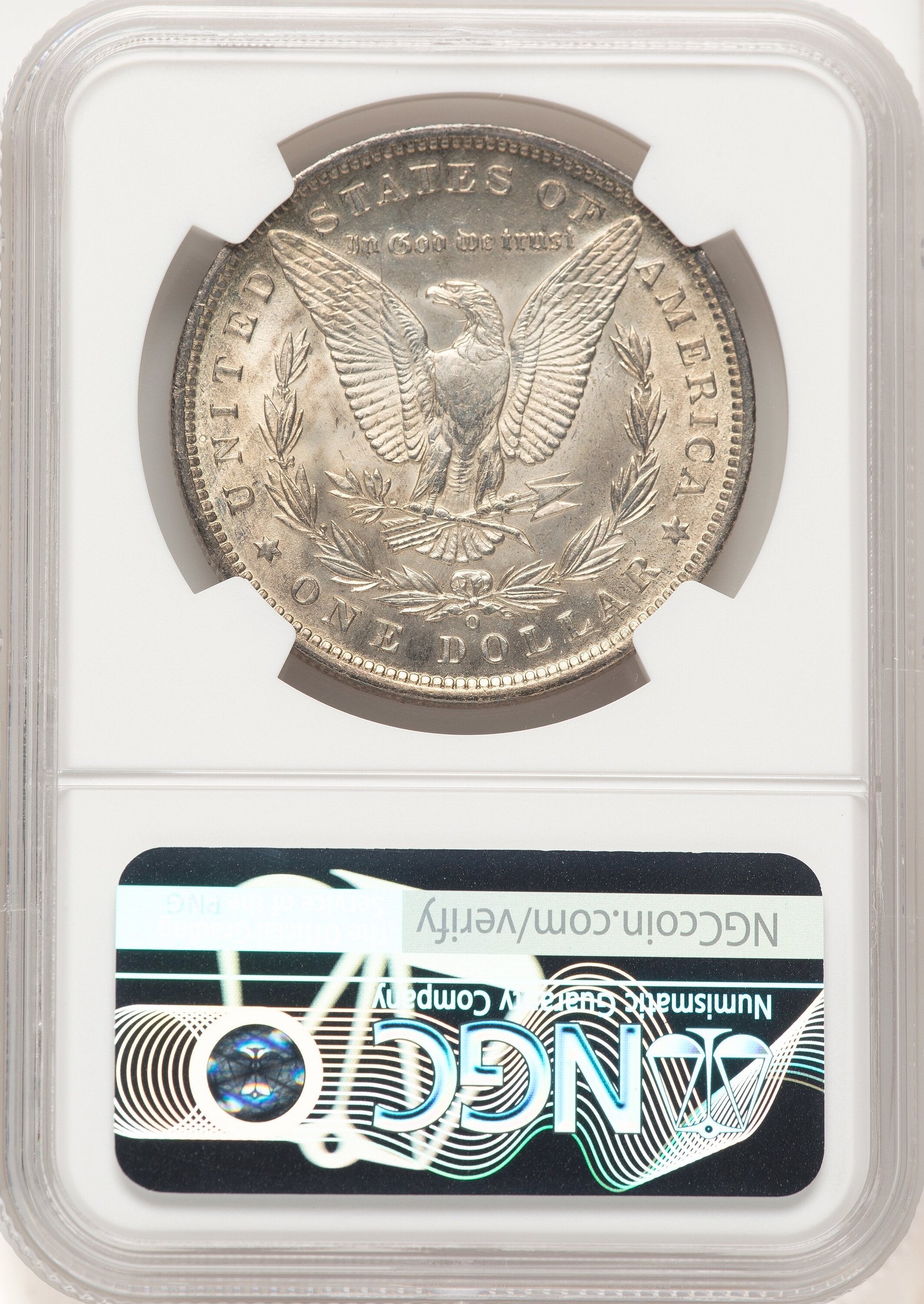 1890-O Morgan Dollar NGC MS65