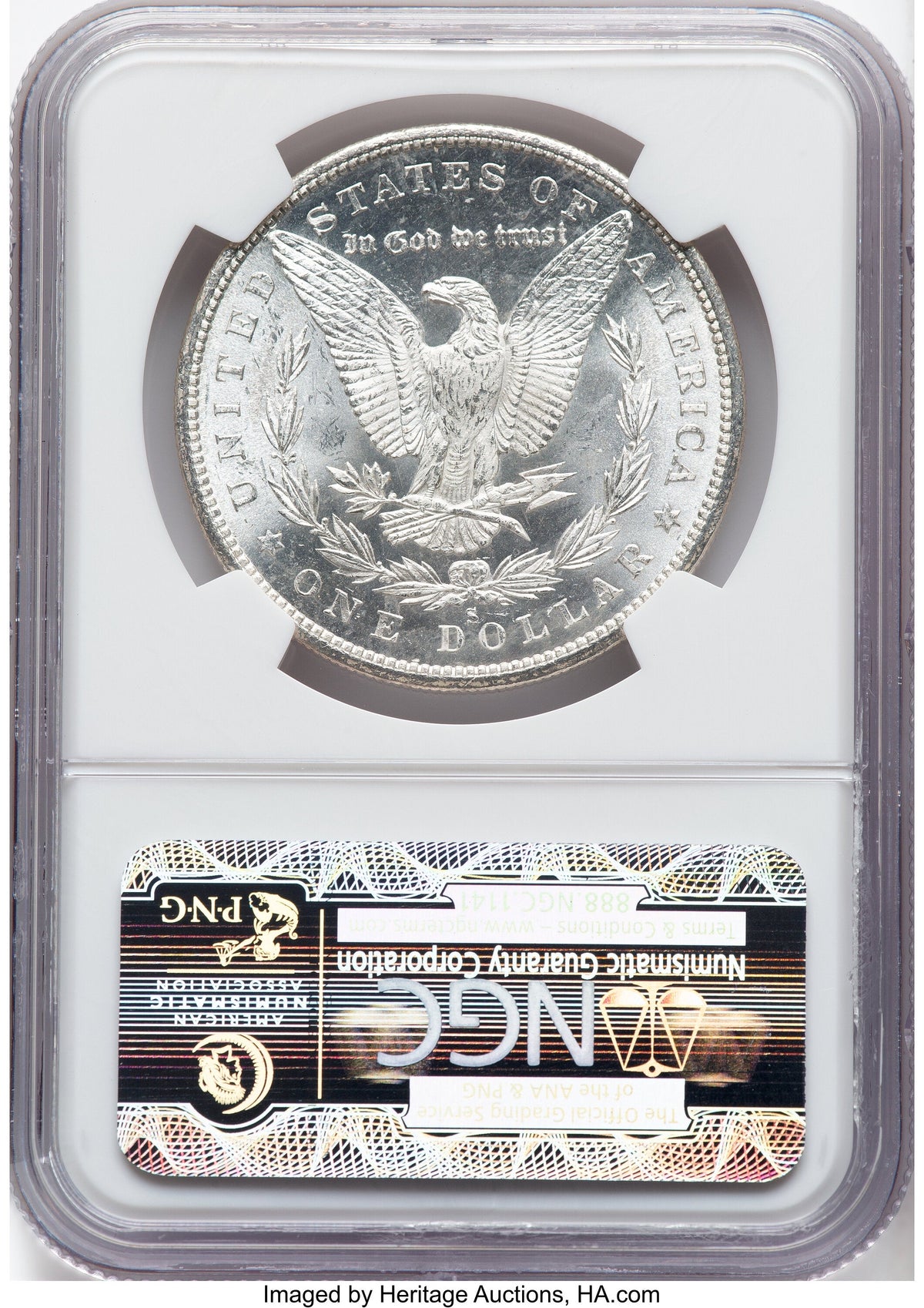 1880-S CAC Morgan Dollar NGC MS67
